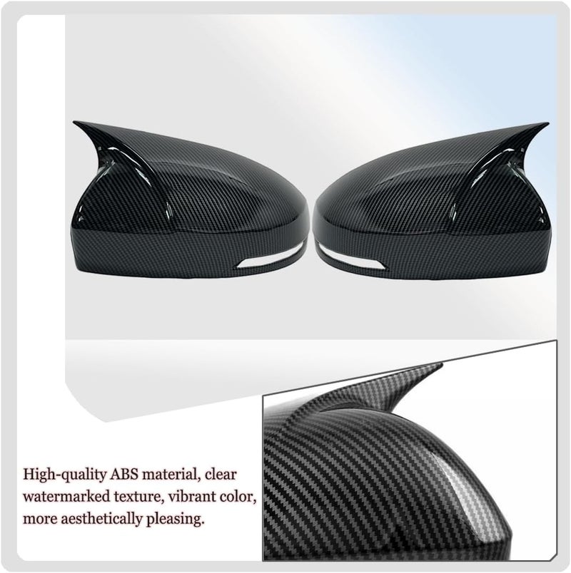 MUXEE Side Rear View Mirror Cover for Honda Fit 2014 2015 2016 2017 2018 2019 2020 Carbon Fiber Turn Signal Housing Cover Accessories(with Turn Signal housing Slot.) - Image 5